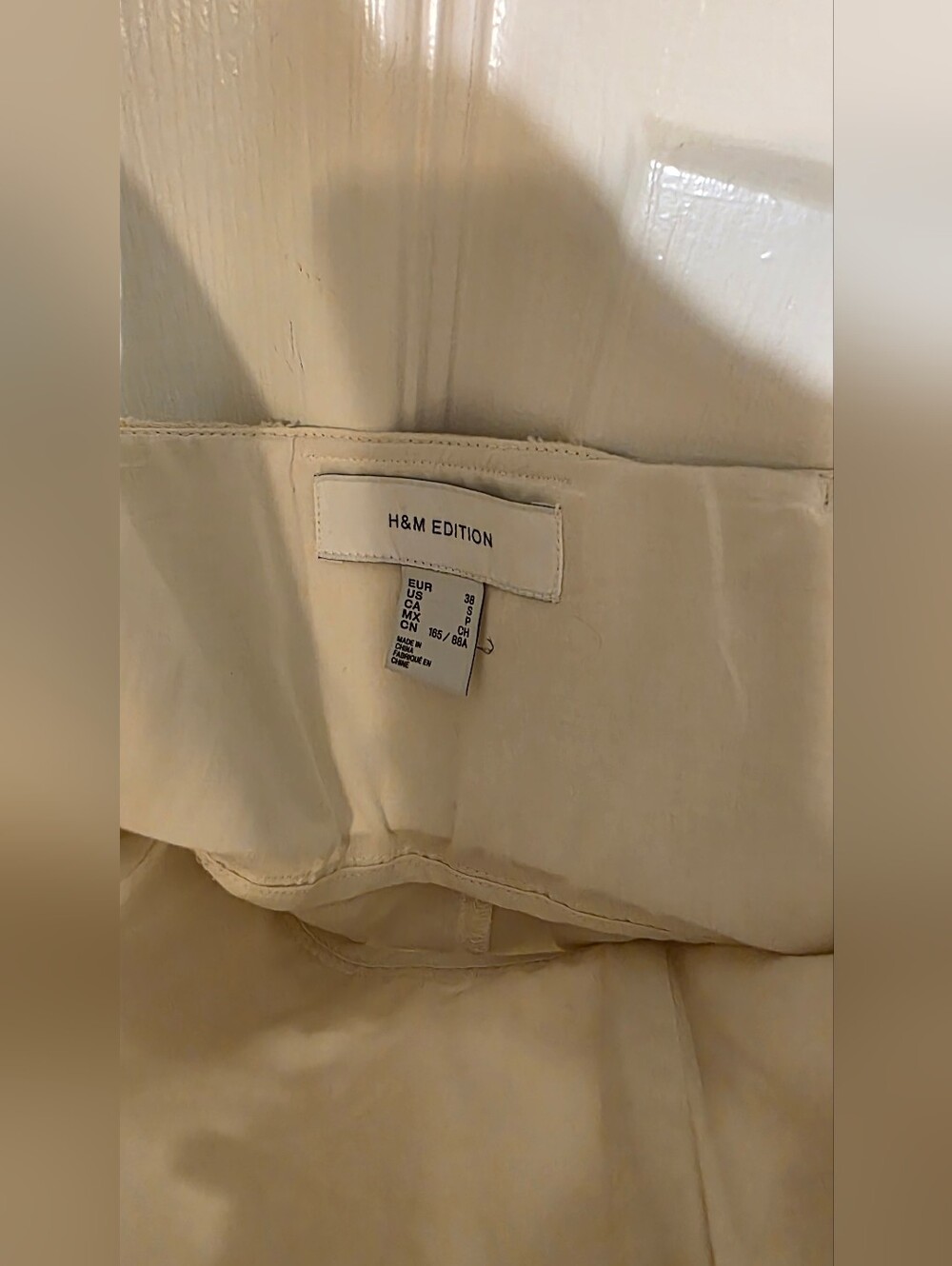 H&M Edition Jacquard Strapless Mini Dress Small In Cream - Picture 6 of 11